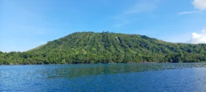 Dobu Island volcanic dome which is an extinct volcano